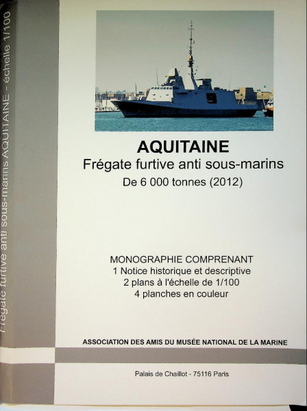 Shipmodelling drawings Fregate Aquitaine (D650)