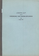 Vereniging van Marine-Officieren - Ledenlijst van de Vereniging van Marine-Officieren per 1 April 1963