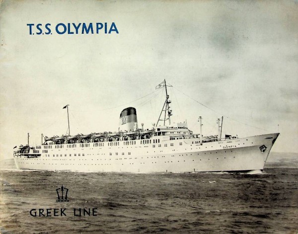 Brochure TSS Olympia, Greek Line