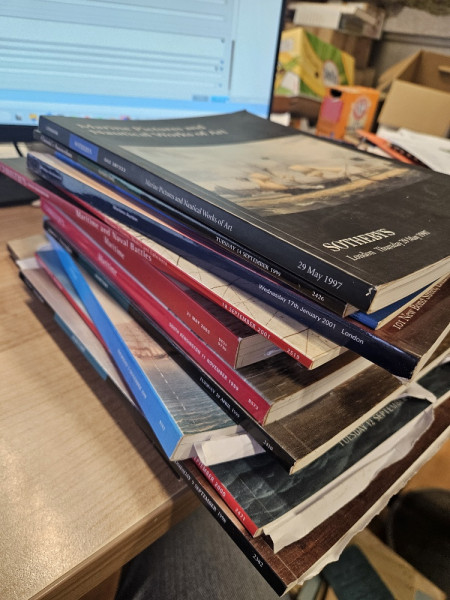 Collectie van 15 Maritieme veilinggidsen tussen 1988-2003