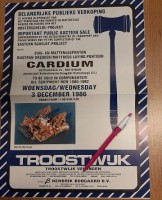 Troostwijk - Auction Brochure Cardium. Zuig- en Mattenlegponton, Dustpan dredger and Mattress laying pontoon