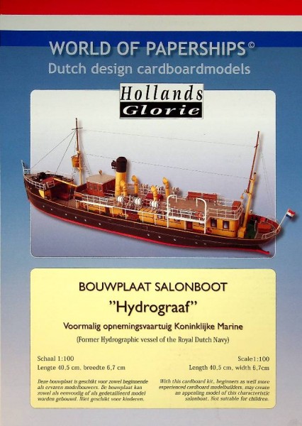 Bouwplaat Salonboot Hydrograaf 1/100