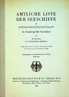 Collective - Amtliche Liste der Seeschiffe 1960. Unterscheidungssignalen der Bundesrepublik Deutschland