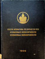 IVR - Internationales Rheinschiffsregister 1956. Internationaal Rijnschepenregister, Registre Internationaal De Bateaux Du Rhin