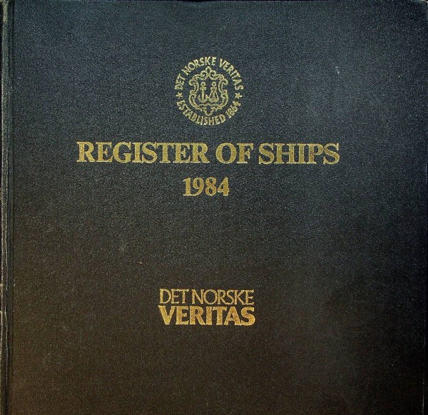 Register of Ships Det Norske Veritas (Diverse years)