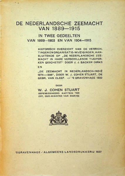 De Nederlandsche Zeemacht van 1889-1915