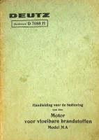 Deutz - Handleiding Deutz MA 508, 511, 514 en 516