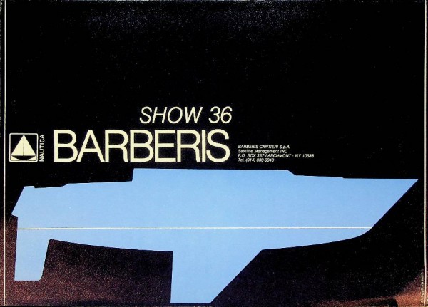 Original brochure Barberis Show 36
