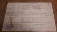 Royal Holland Lloyd - Deckplan Twin Screw Steamer Zeelandia. First and Intermediate Class Passenger Accomodation