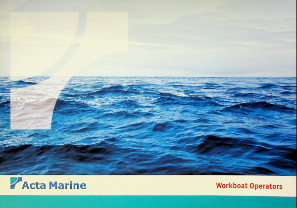 Brochure Acta Marine, workboat operators