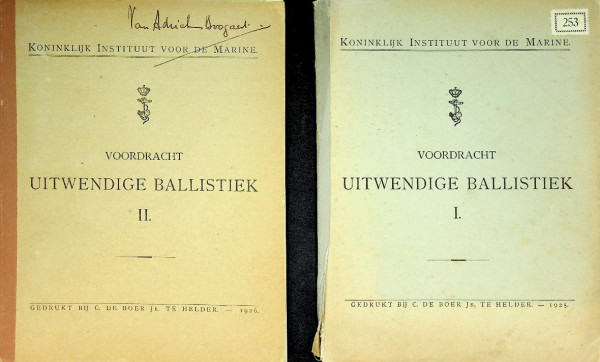 Voordracht uitwendige ballistiek in 2 delen