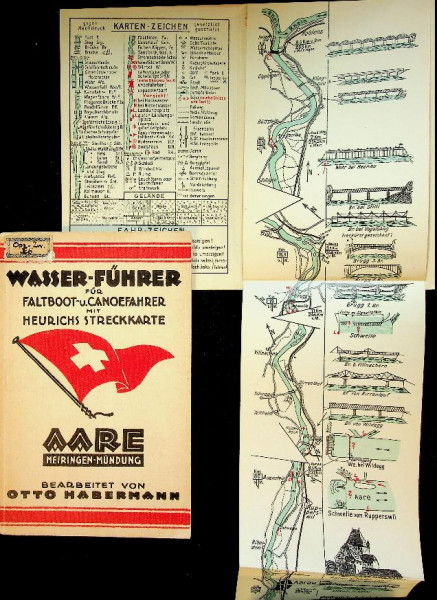 Wasser-Fuhrer fur Faltboot u. Canoefahrer, Aare Meiringer-Mundung