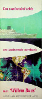Koninklijke Rotterdamsche lloyd - Brochure, een comfortabel schip ms Willem Ruys