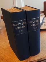 Navy List April 1919 (2 Volumes)