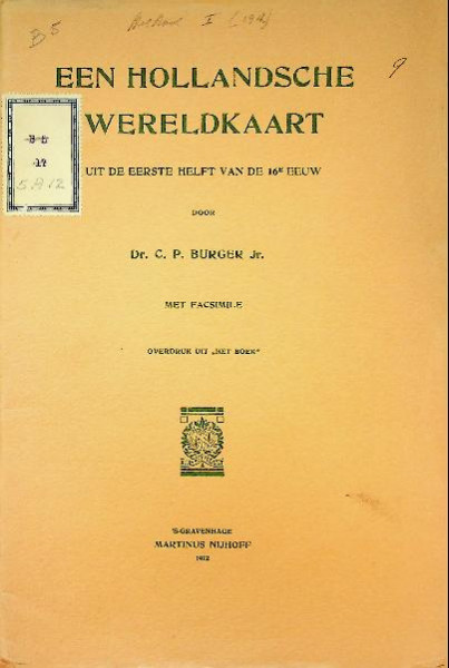 Een Hollandsche Wereldkaart uit de eerste helft van de 16e eeuw