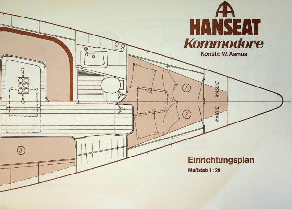 Original Lay-out Plan Hanseat Kommodore