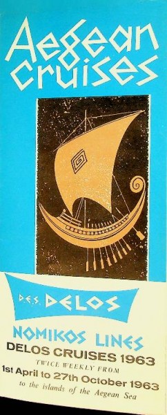 Brochure Nomikos Lines, Aegean Cruises | Webshop Nautiek.nl