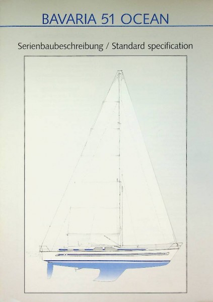 Original Brochure Bavaria 51 Ocean Specifications