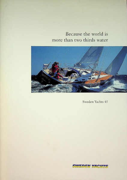 Original Brochure Sweden Yachts 45 Sailing Yacht