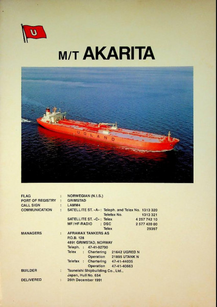 Brochure Ugland M/T Akarita