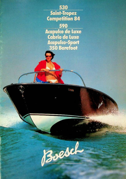 Original brochure Boesch Speedboat 530 and 590