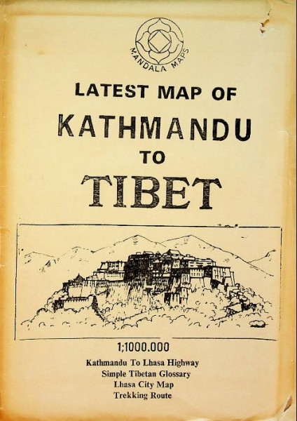 Latest Map of Kathmandu to Tibet