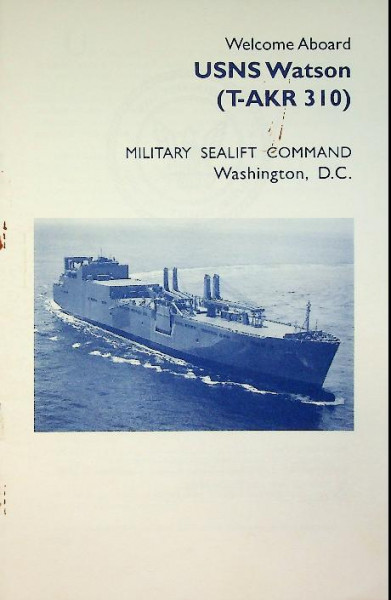 Brochure Welcome Aboard USNS Watson (T-AKR 310)