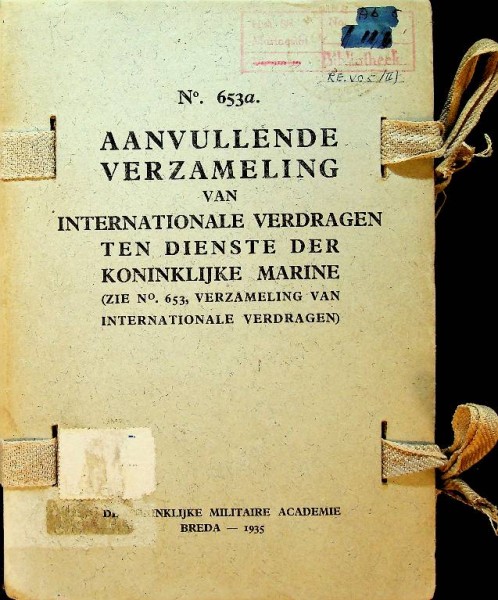 Koninklijke Marine, aanvullende verzameling van Internationale verdragen 1935 | Webshop Nautiek.nl