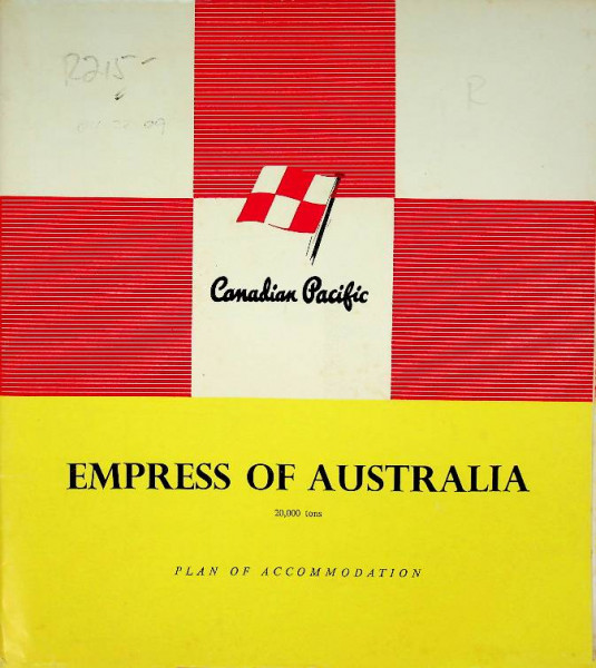 Brochure Empress of Australia