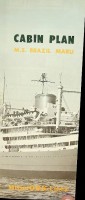 Mitsui Lines - Cabin Plan ms Brazil Maru