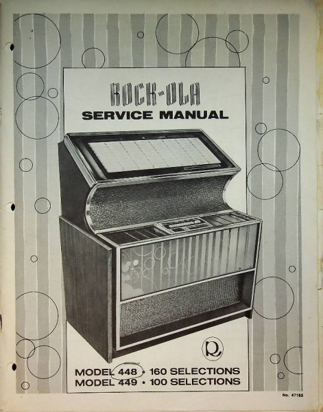 Rock-Ola Model 448 and 449 Original Service Manual