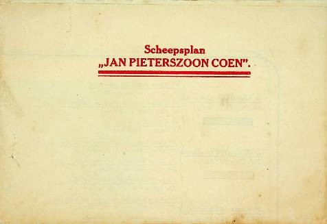 Scheepsplan (Deckplan) Jan Pieterszoon Coen