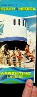 Argentine Lines - Brochure Argentine Lines. Rio De La Plata, Rio Jachal, Rio Tunuyan