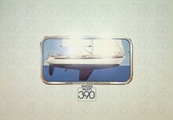 Original Brochure Sweden Yacht 390