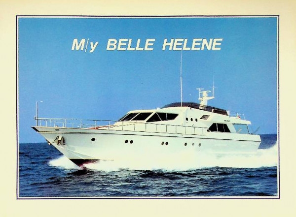 Original Brochure My Belle Helene Super Yacht