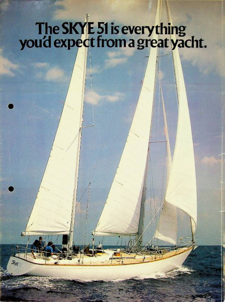 Original brochure Skye 51 Sail Yacht