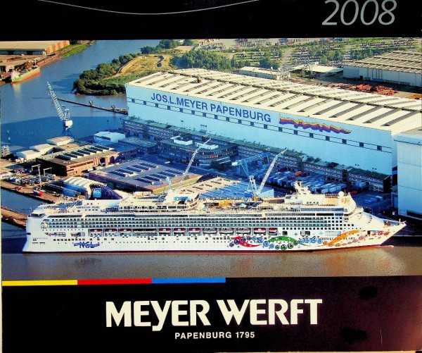 Kalender 2008 Meyer Werft | Webshop Nautiek.nl