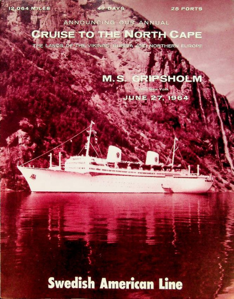 Brochure Gripsholm North Cape 1964