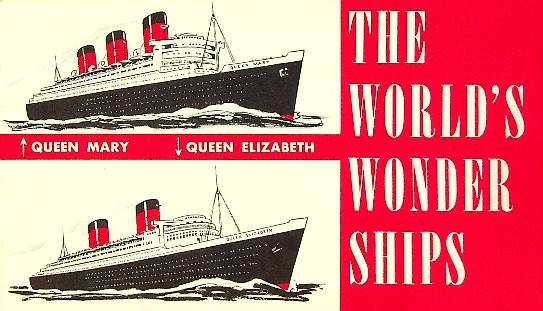 Small brochure Queen Mary / Queen Elizabeth 1959