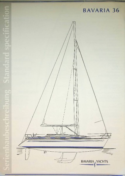 Original Brochure Bavaria 36 Specifications