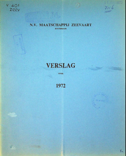 Jaarverslag N.V. Maatschappij Zeevaart