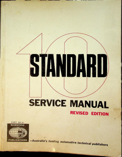 Original Standard Ten Service Manual 1955-1958