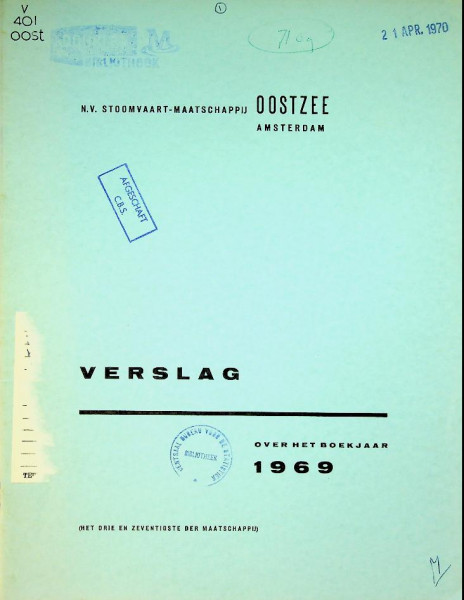 Jaarverslagen N.V. Stoomvaart-Maatschappij Oostzee-Amsterdam