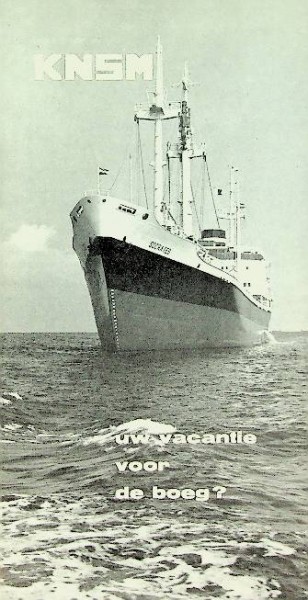 Brochure KNSM, Uw vacantie voor de boeg 1963