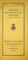 Koninklijke Hollandsche Lloyd - Pecos Das Passagens Limburgia, De Bahia