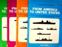 Sawyer, L.A. and W.H. Mitchell. In four parts between 1979 and 1986 World Ship Society. Part one, 120 pages; The C1 type, The C!-M type, The P types; Part two, 104 pages; The C2 type, The C4 type, The C5 type, The R types; Part three, 112 pages - From America to United States (4 volumes complete). The History of the long-range Merchant Shipbuilding Programme of the United States Maritime Commission