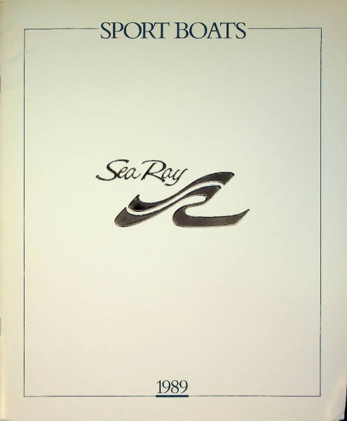 Catalogus Sea Ray Sport Boats 1989