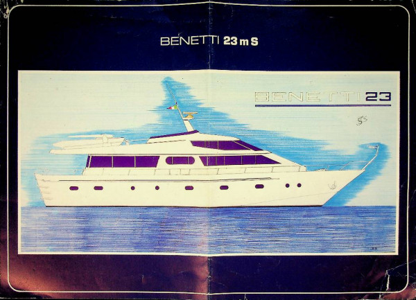 Original Brochure Benetti 23mS