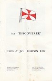 Brochure M.V. Discoverer Thos and Jas. Harrison Ltd.