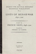 Lists of Men of War 1650-1700